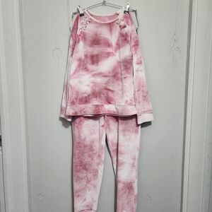 Pink Tie-Dye Kids Pajamas